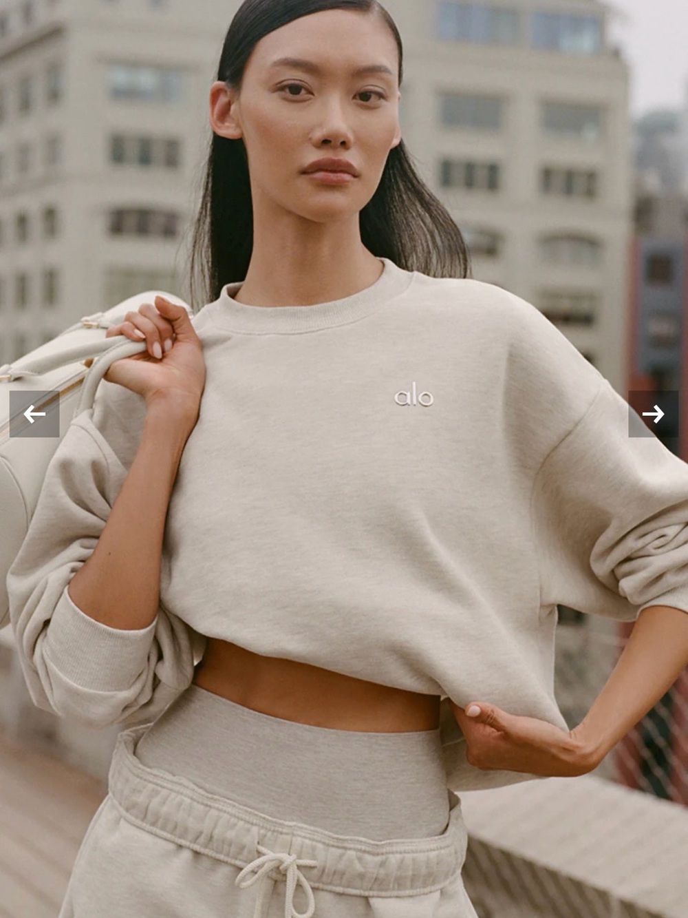 ALO Yoga - Accolade Crew Neck Pullover (Oatmeal Heather)